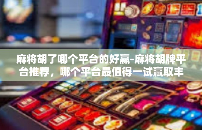 麻将胡了哪个平台的好赢-麻将胡牌平台推荐，哪个平台最值得一试赢取丰厚奖励-麻将胡了哪个平台的好赢