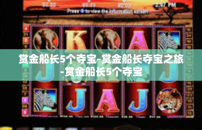赏金船长5个夺宝-赏金船长夺宝之旅-赏金船长5个夺宝