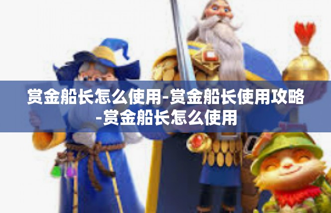 赏金船长怎么使用-赏金船长使用攻略-赏金船长怎么使用